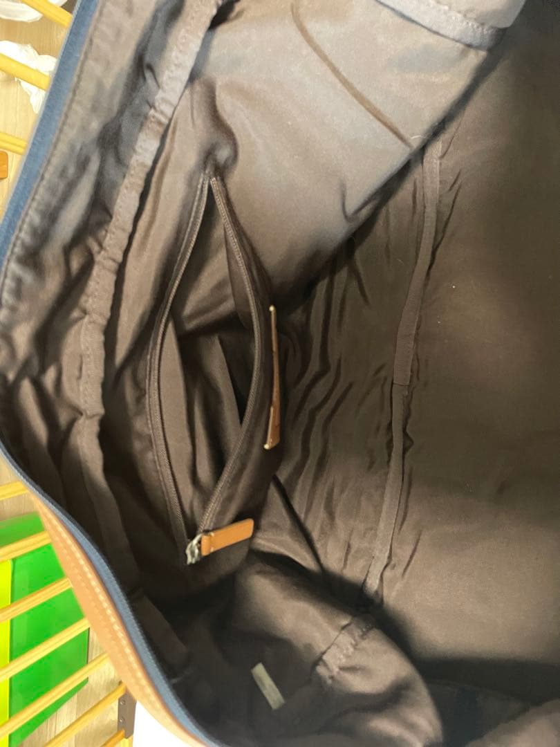 COACH ブラウンレザーボストンバッグ