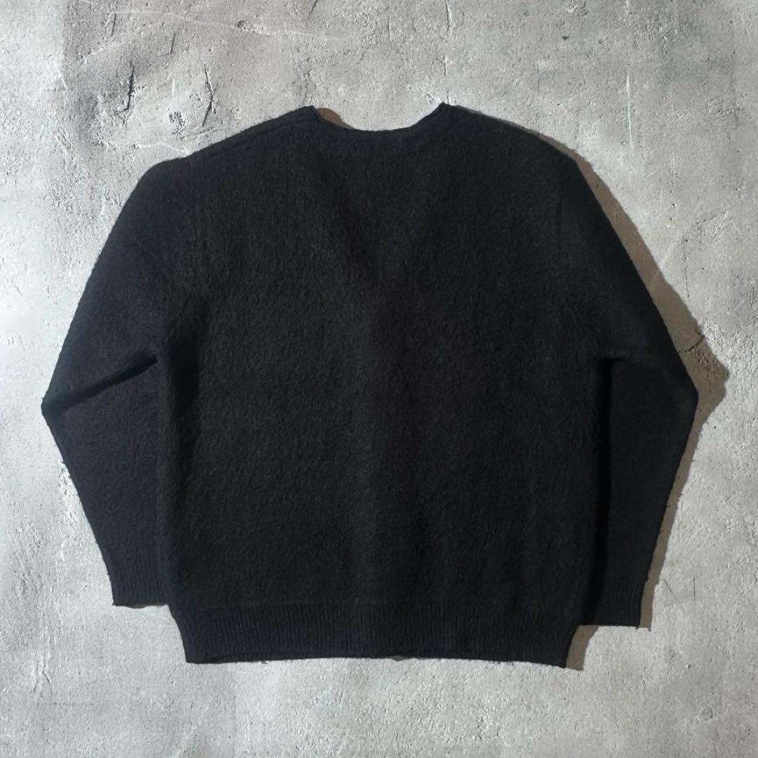 beams カーディガン ウール混 モヘヤ混 ブラック Mサイズ