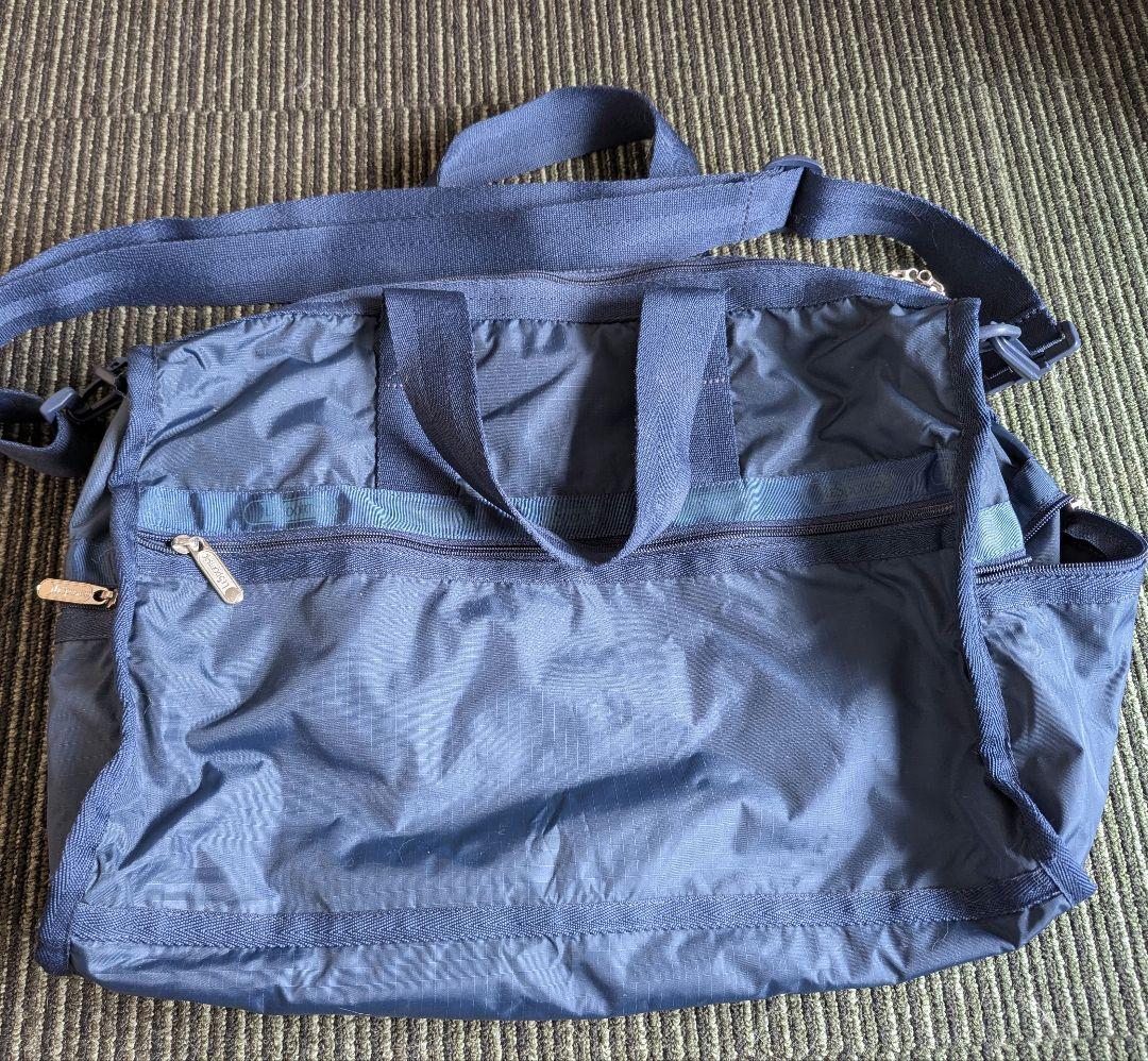 LeSportsac 紺ショルダーボストンバッグ