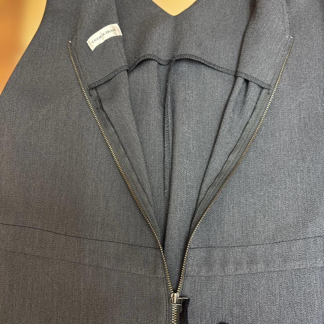 Ｃ'est ChiC'a ロングジレ　ジャンパースカート