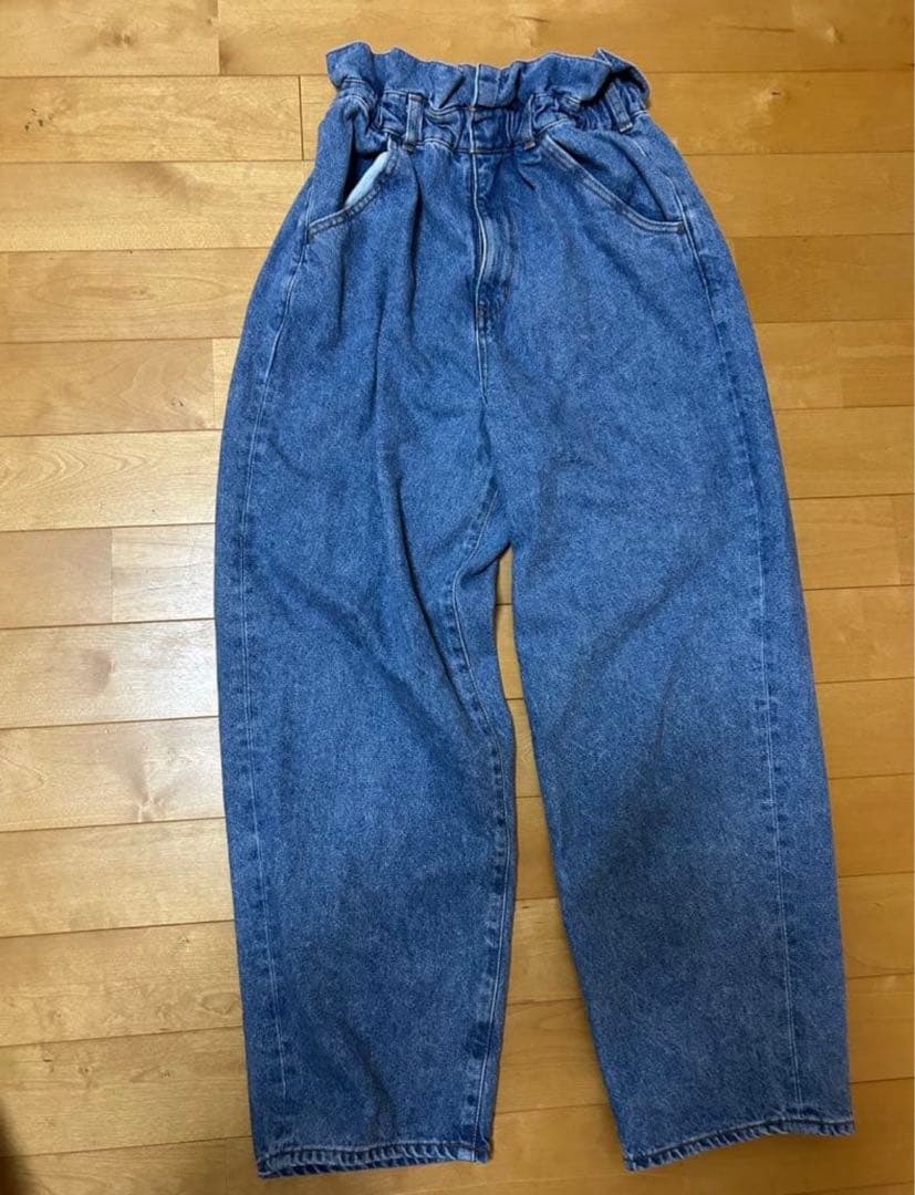 極美品　anuke アンヌーク　ウエストタックデニム　デニム　36