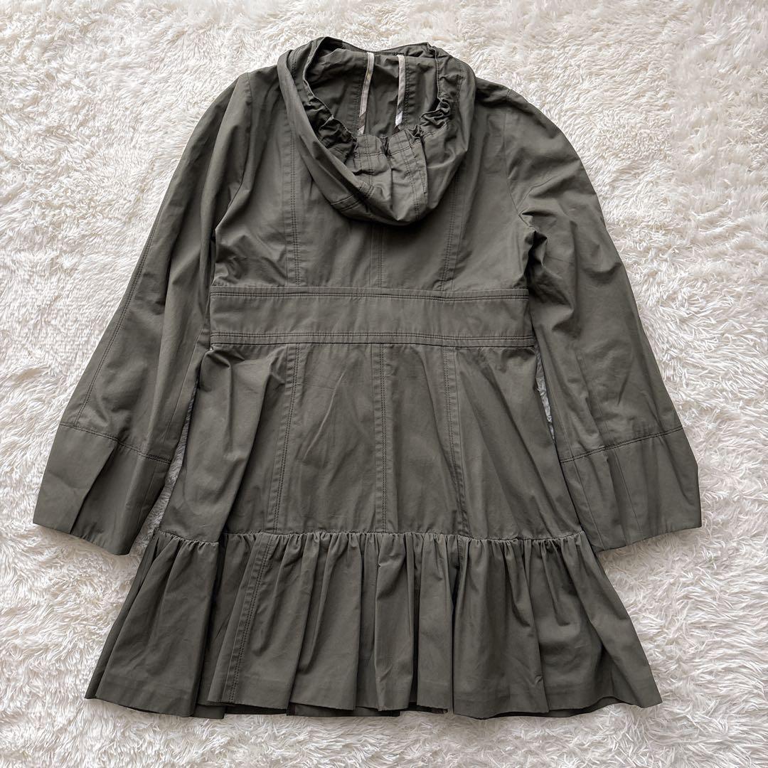 【美品 】バーバリーブルーレーベル フーデッドコート カーキ 38 綿100%