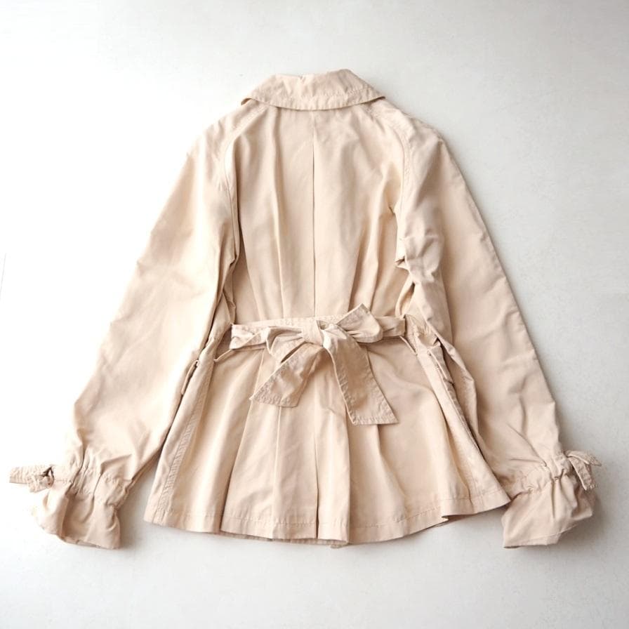 MaxMara マックスマーラ ベージュ ショートトレンチコート 38