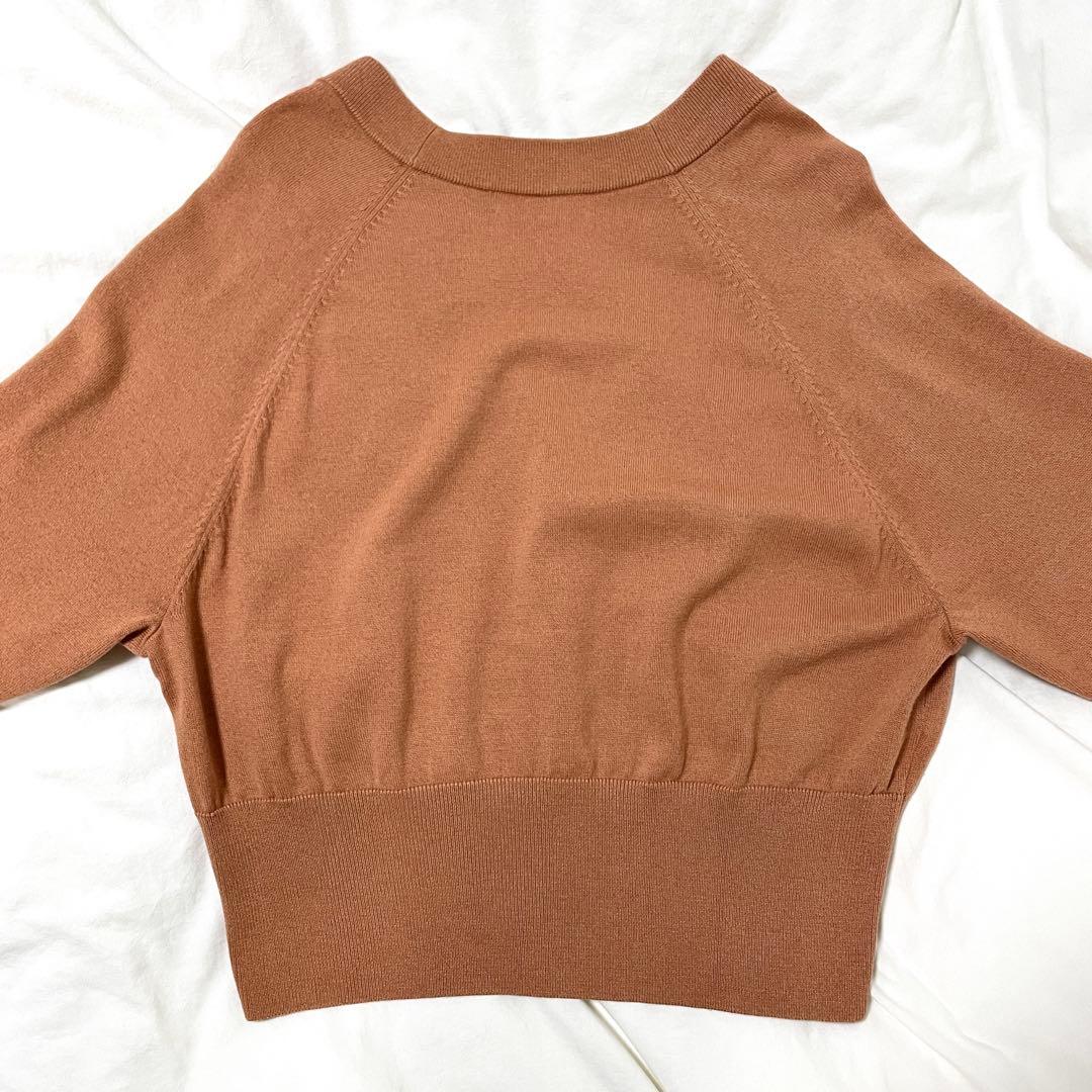 ■極美品■フレッドペリー　長袖カーディガン　月桂樹ロゴ刺繍　くすみピンクオレンジ
