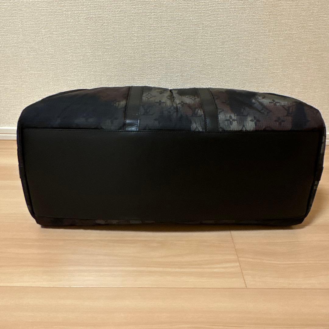 【美品】LOUIS VUITTON キーポルバンドリエール50 カモフラ