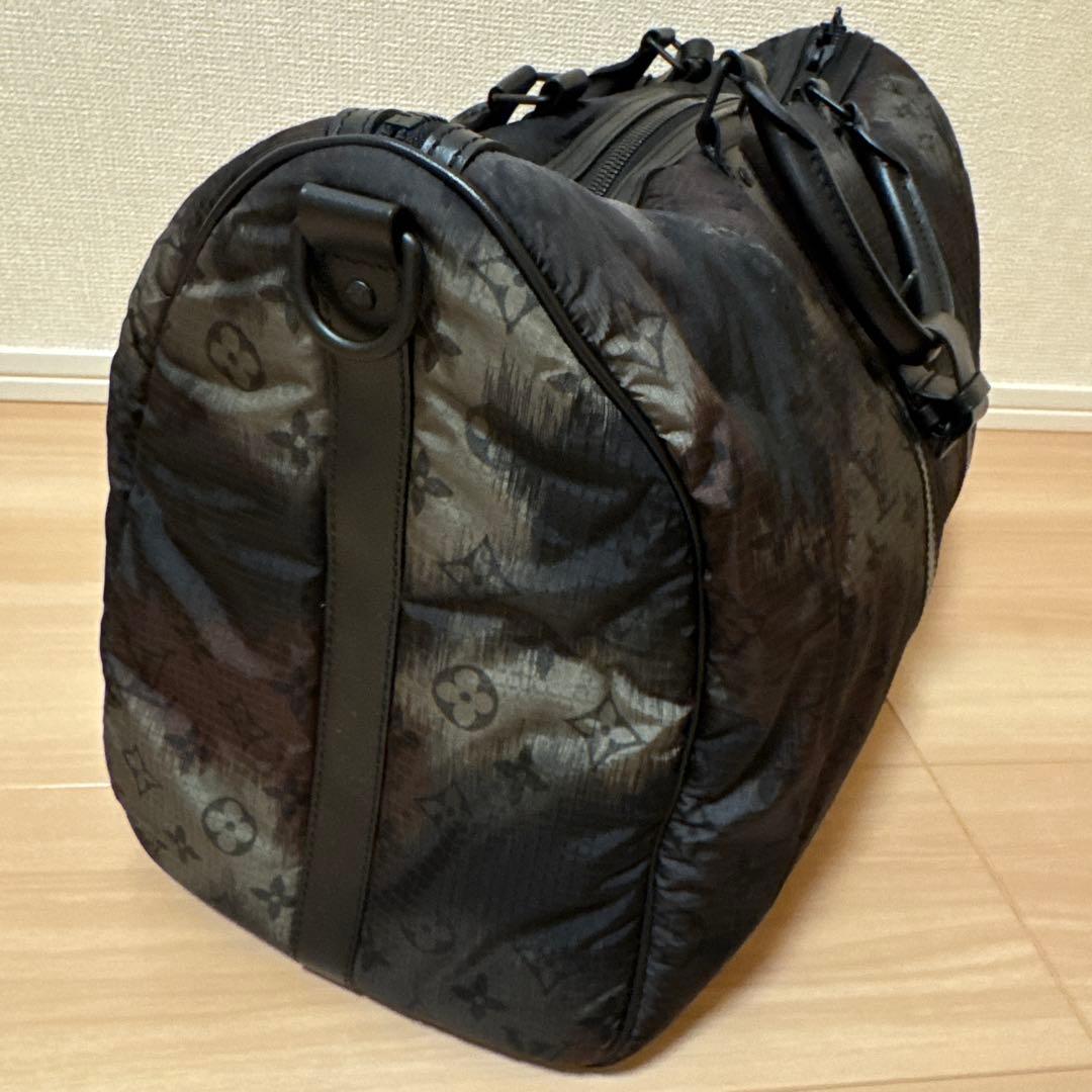 【美品】LOUIS VUITTON キーポルバンドリエール50 カモフラ