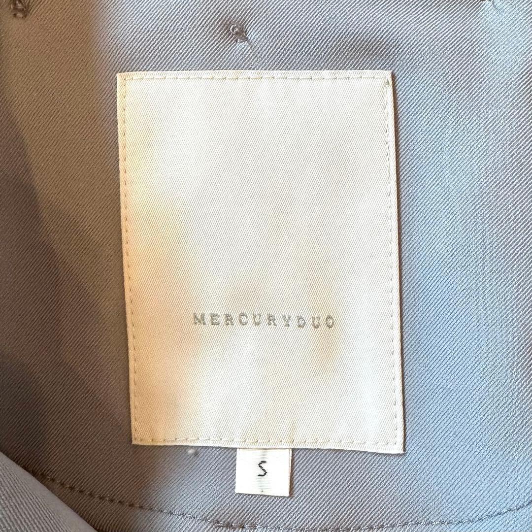 MERCURYDUO【美品】ケープ付 2WAY トレンチコート ブルー S 春秋