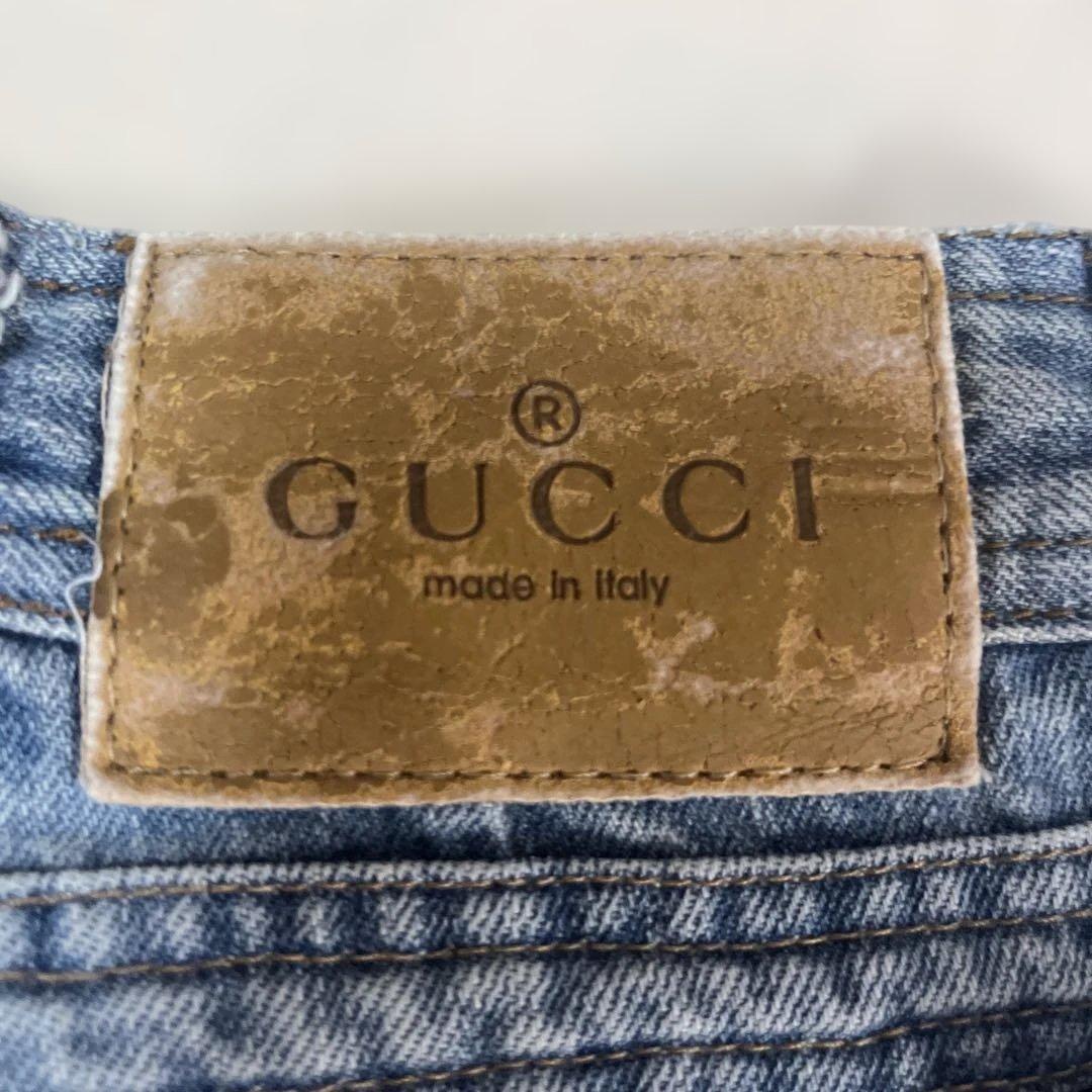 GUCCI ライトブルーストレートデニム　38