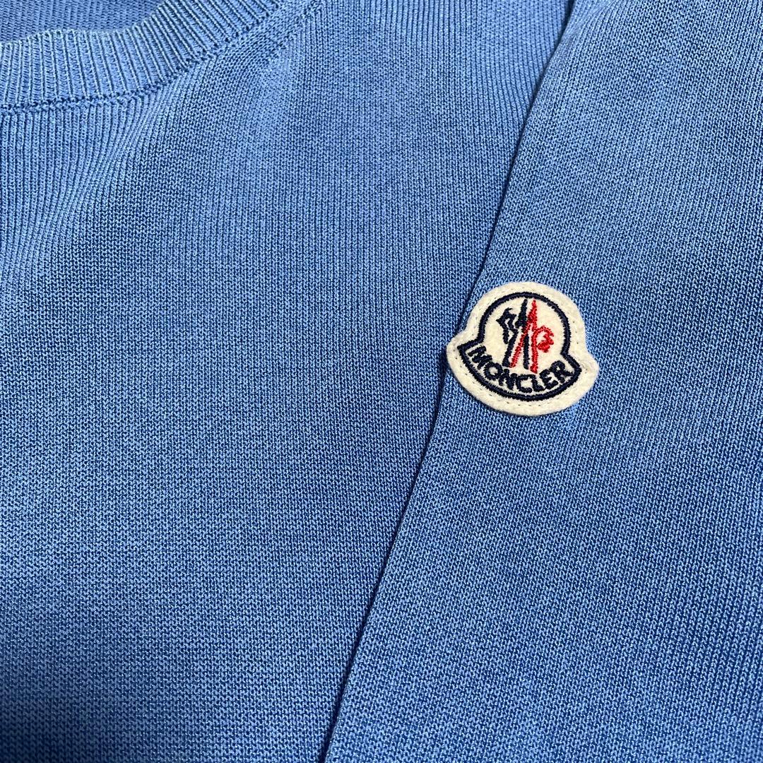 Moncler 異素材切替クルーネックニット