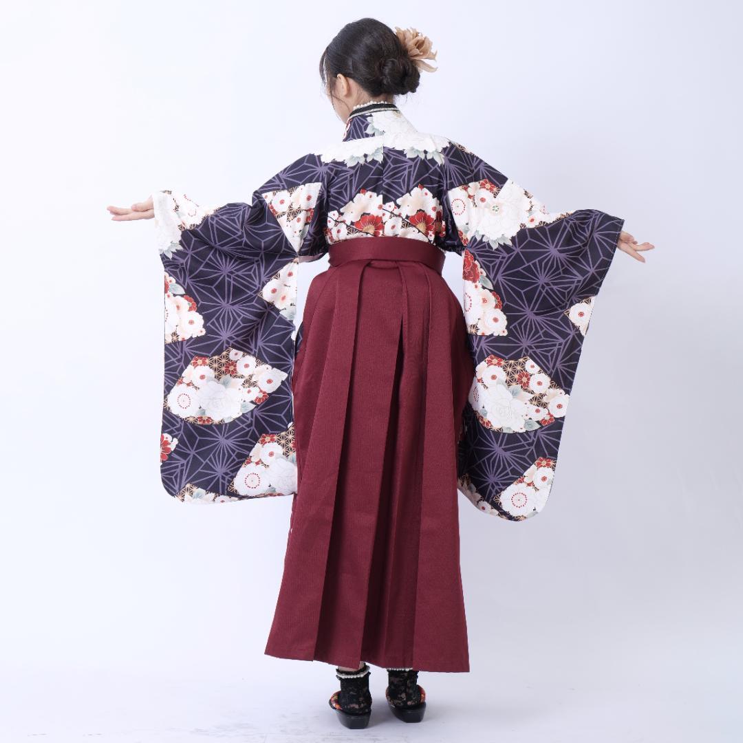 二尺袖 卒業式 袴 着物 新品 前撮り 単品 卒業 袴 フリーサイズ ご卒業用