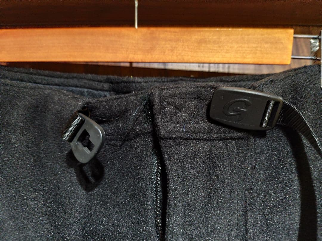 【USA製】希少 90s グラミチ フリース カーゴパンツ クロップド丈 黒 M