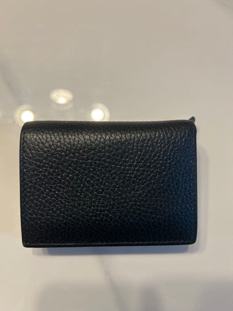 GUCCI 二つ折り財布 蝶モチーフ 黒