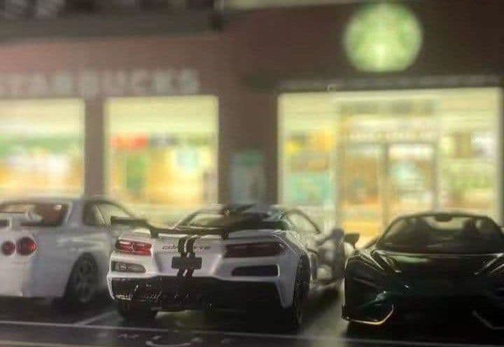 ★限定品★◉1/64サイズジオラマ【STARBUCKS　COFFEECAFE】