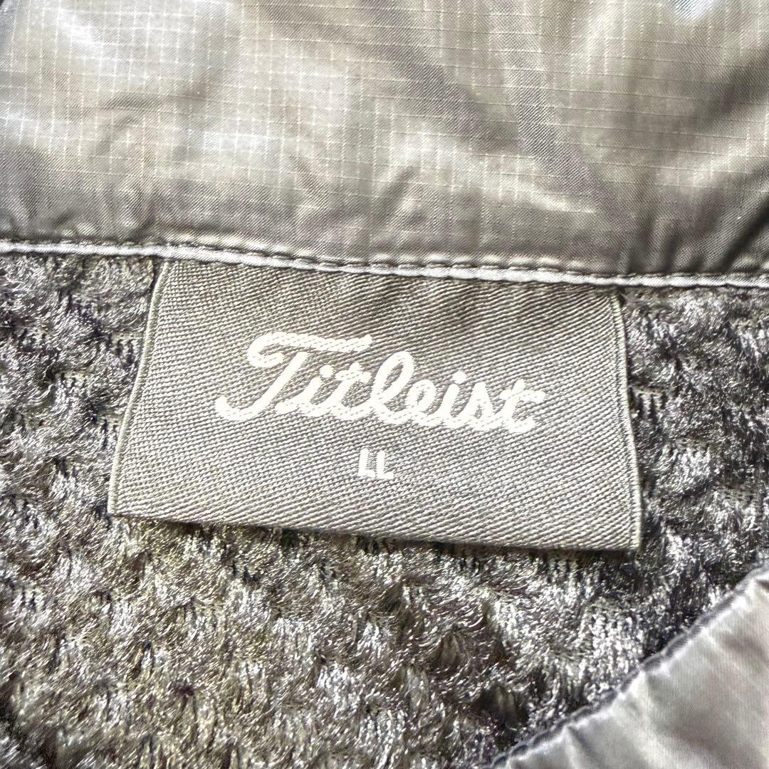 Titleist 異素材切替 裏起毛 ダブルジップ ハイブリッドジャケット LL