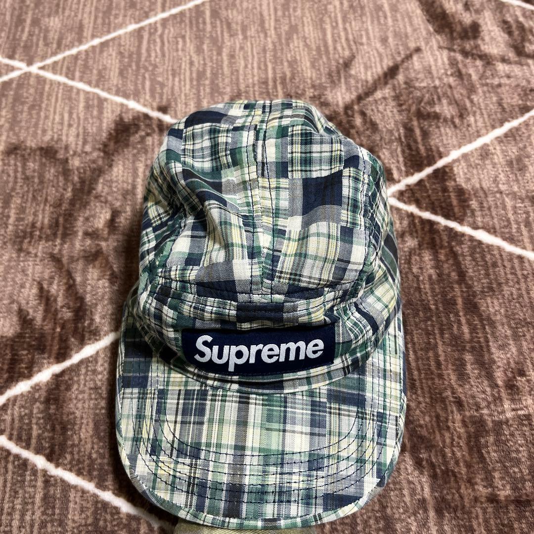 supreme ジェットキャップ　チェック柄