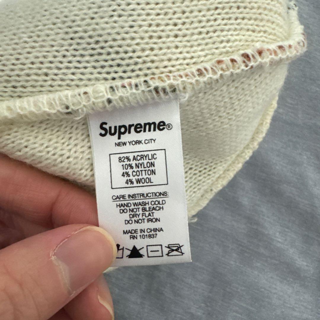 Supreme 花柄 ニット帽