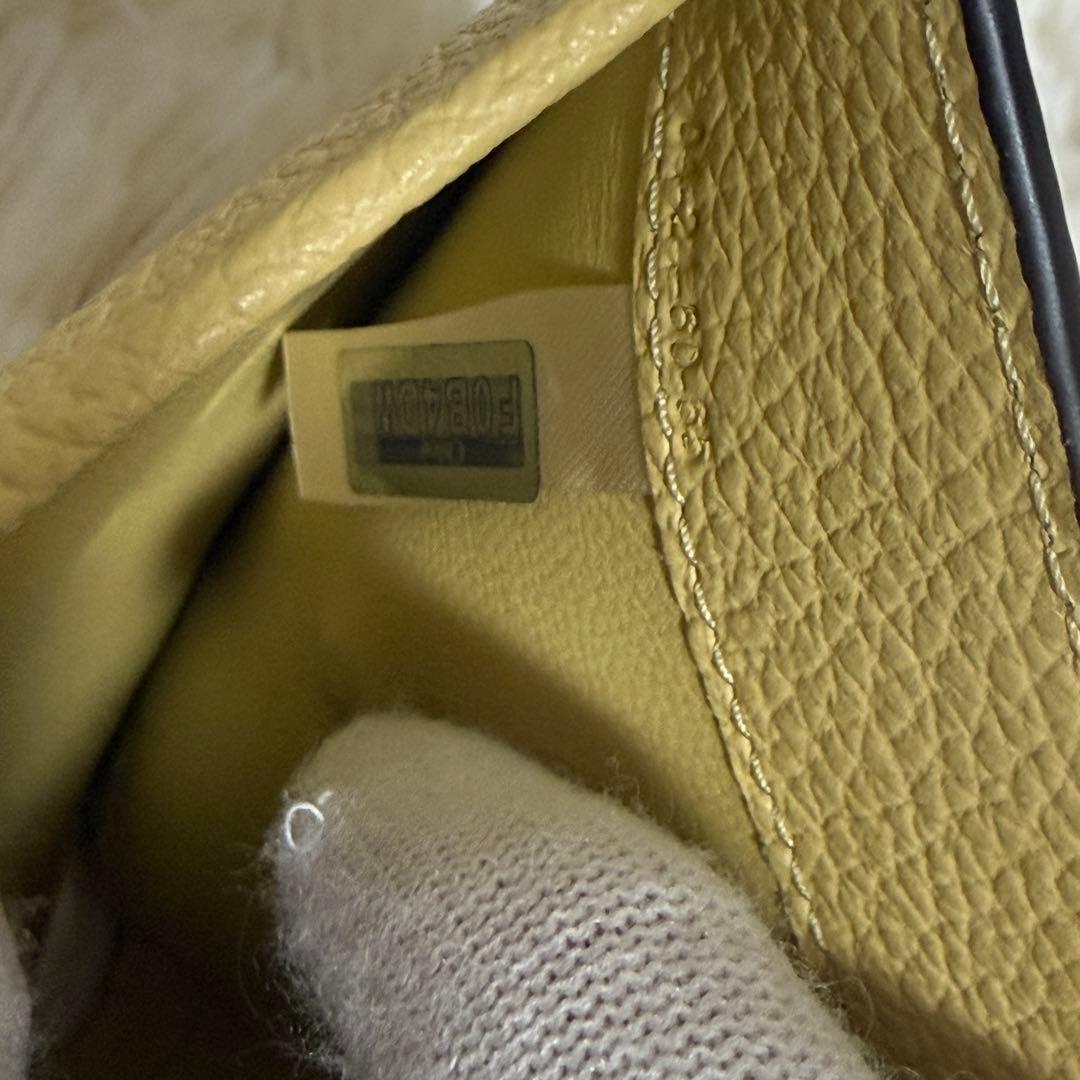 【未使用】Chloe アルファベット　三つ折り財布　イエロー