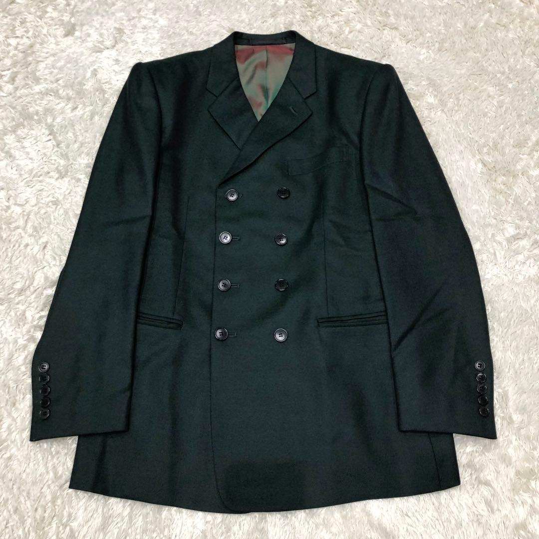 極美品✨ポールスミス ダブル スーツ セットアップ　グリーン 極艶◎ Mサイズ