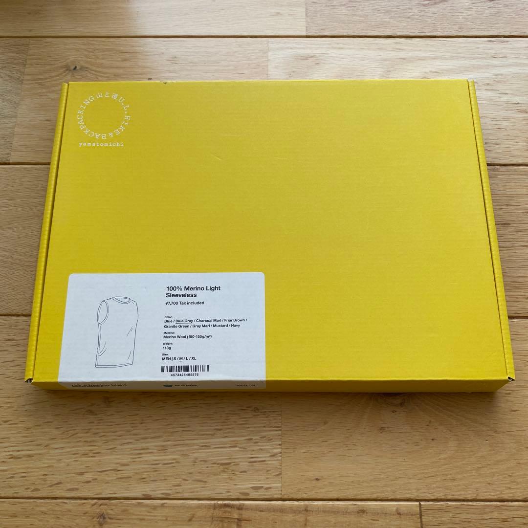 山と道　100% merino sleeveless