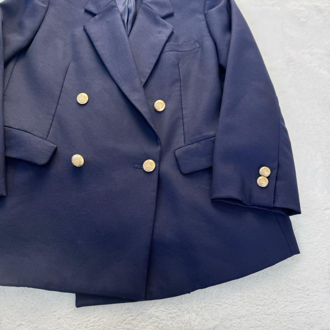 【極美品】バーバリー ジャケット 金ボタン 紺ブレ ネイビー 150 スーツ