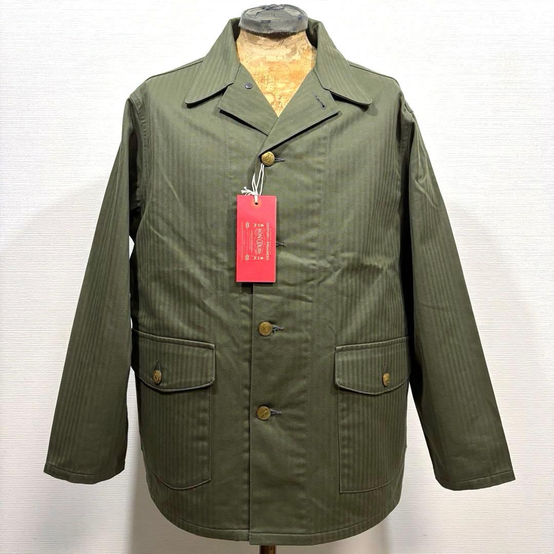 日本製 40 新品 Coverall U.S. Army Herringbone