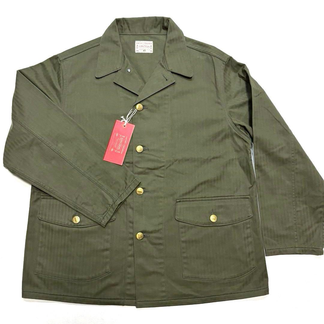 日本製 40 新品 Coverall U.S. Army Herringbone