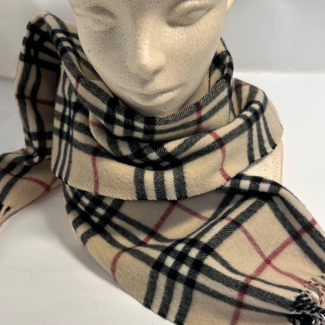 m*i様 71671 BURBERRY LONDON チェック柄 カシミヤ100