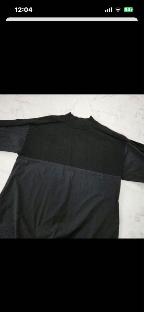 再値下げ！BEARDSLEY モックネック ニットコンビワンピース F