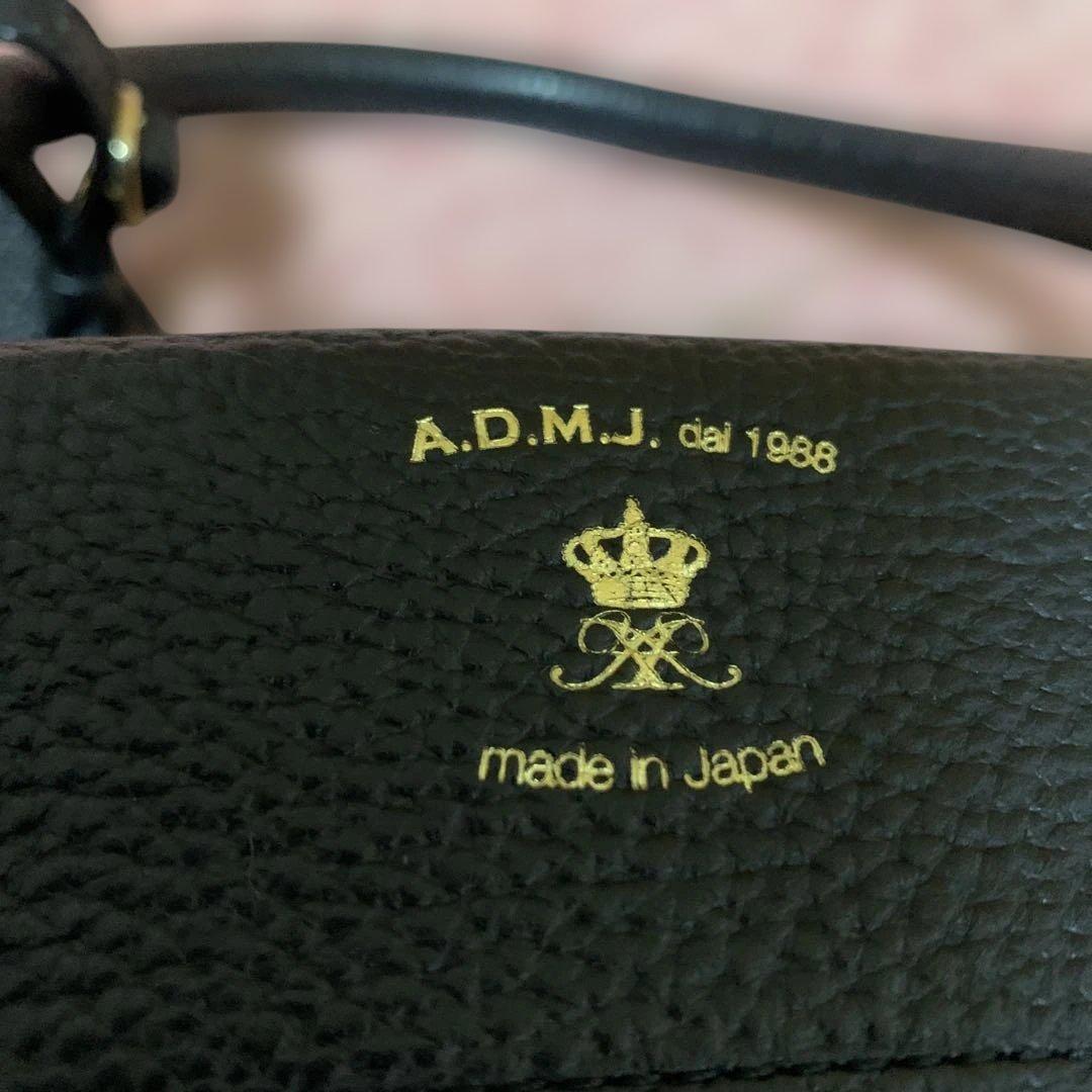 再値下げ極美品タグ付き✨A.D.M.J. スワロフスキー ボストンバッグ 黒