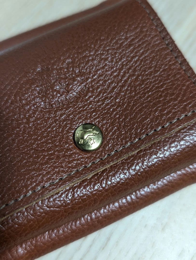 美品　ILBISONTE　イルビゾンテ　三つ折り財布