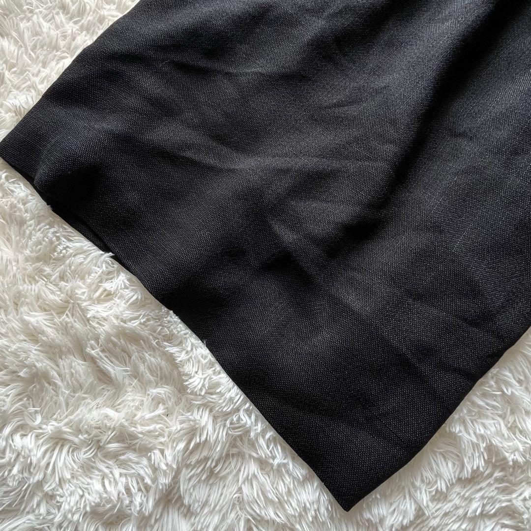 美品 MUSE VASINO オーバーコート ノーカラー ガウンコート ブラック