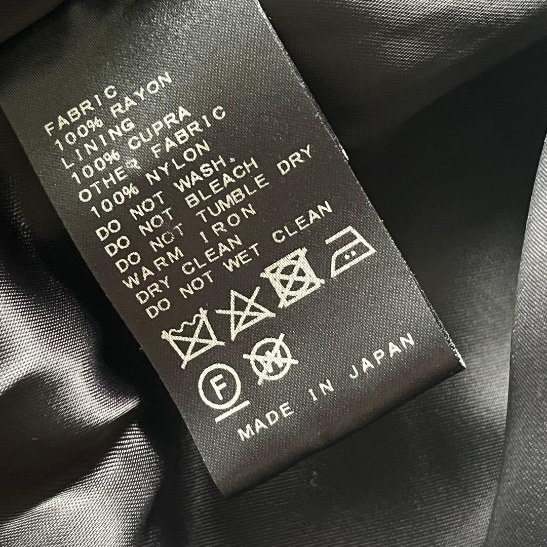 美品 MUSE VASINO オーバーコート ノーカラー ガウンコート ブラック