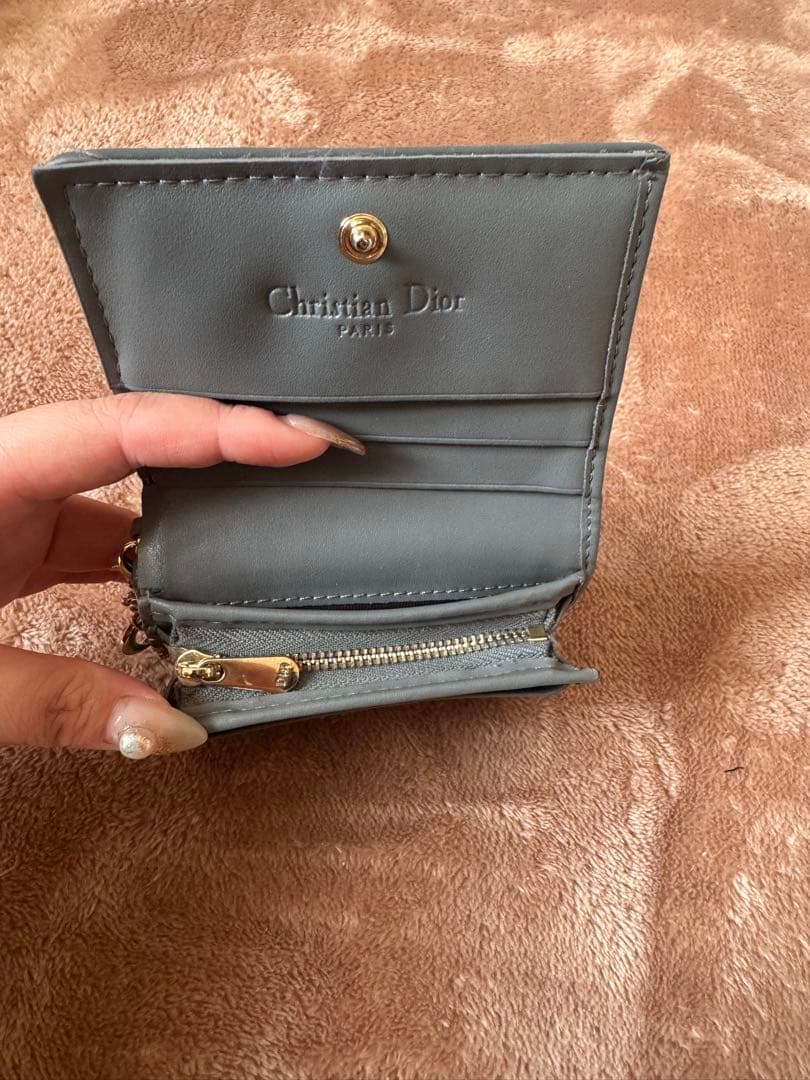 Christian Dior グレー 二つ折り財布