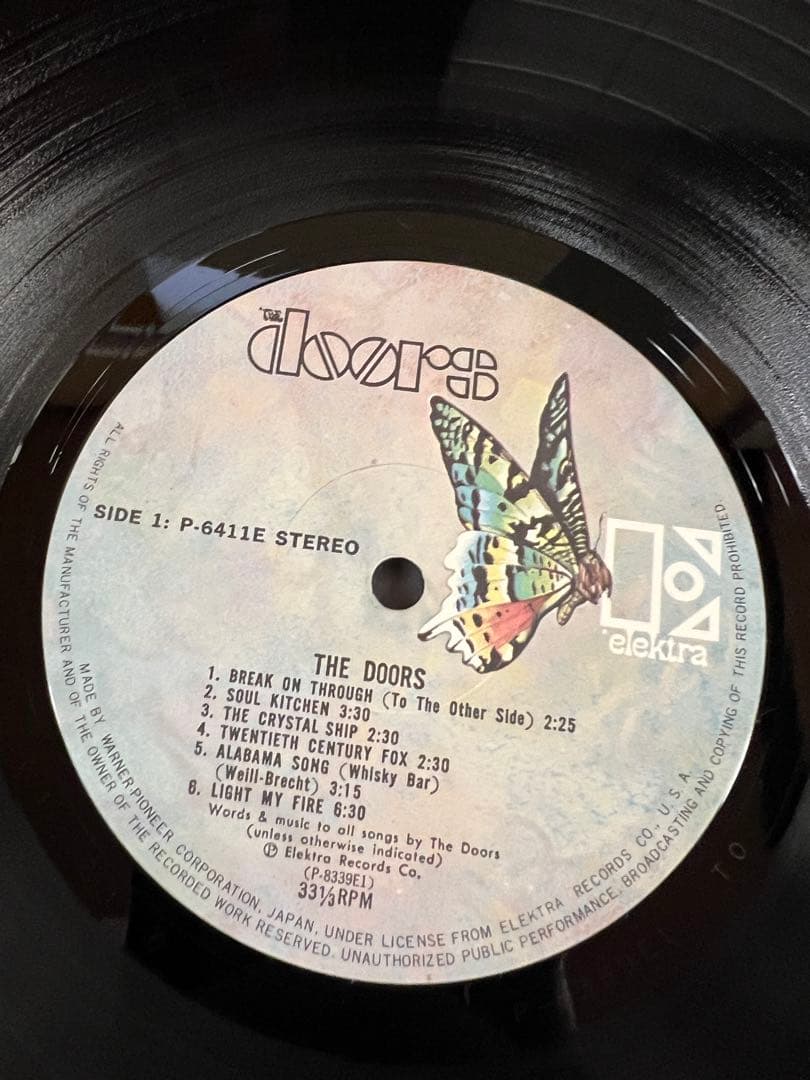 The Doors ドアーズ LP 洋楽レコード　帯付き 美盤 P-6411E