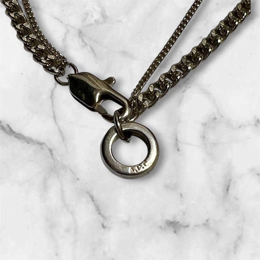 ネックレス　2連　チェーン　A.P.C. アーペーセー　シルバー　アクセサリー