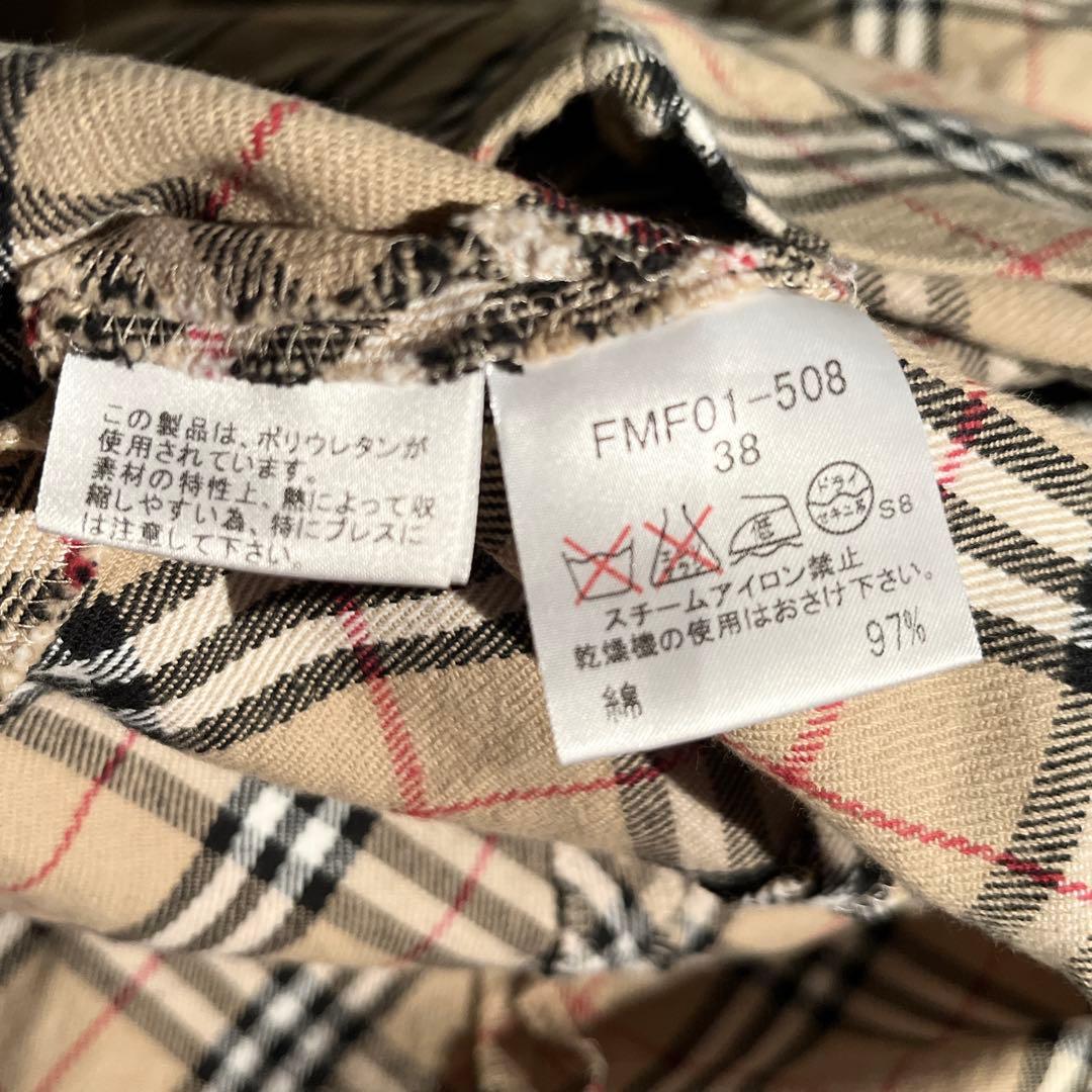 美品 バーバリー ノバチェック ワンピース ノースリーブ ベージュ ホースロゴ