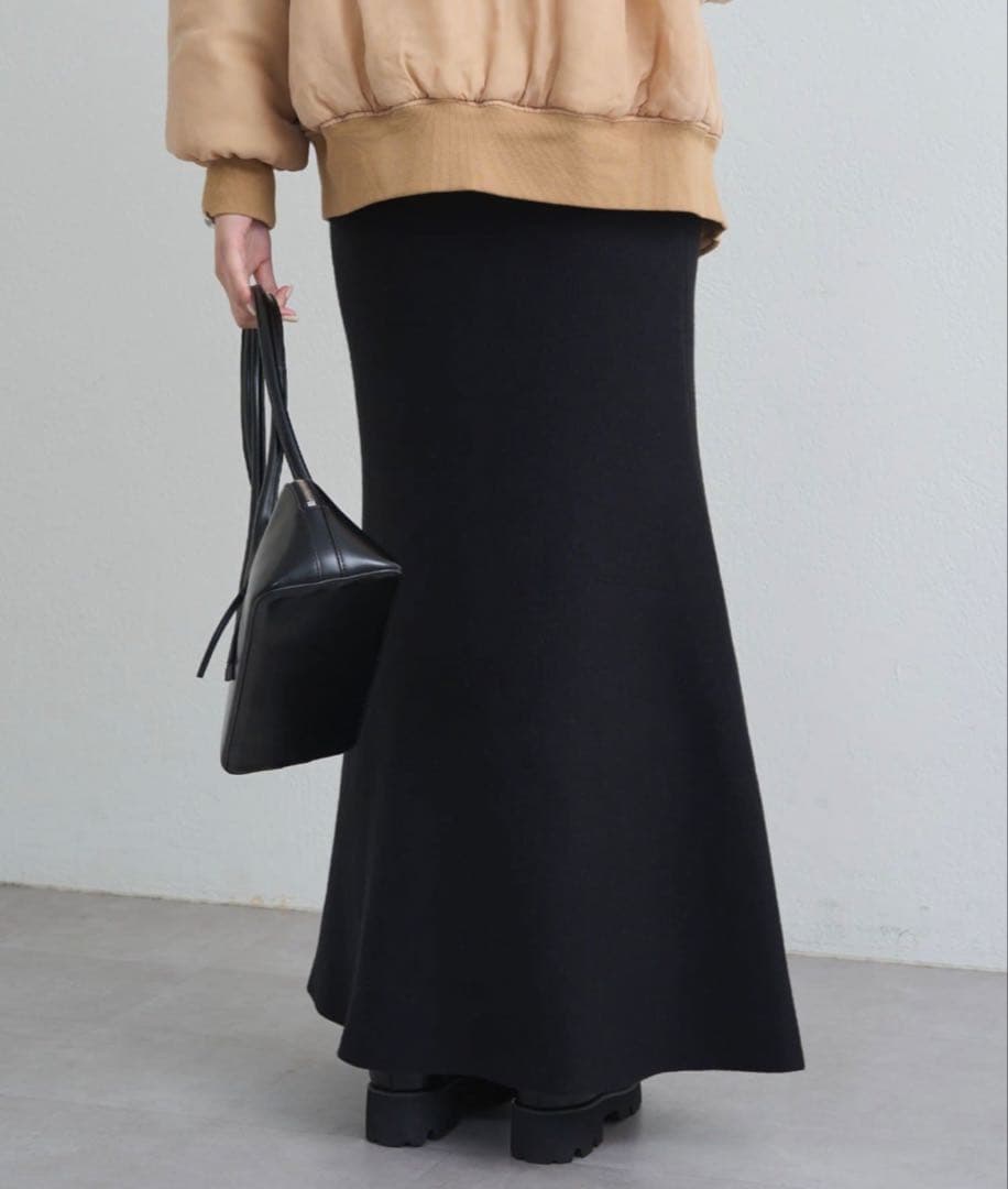 loungedress スウェットライクマーメイドニットスカート　ラウンジドレス