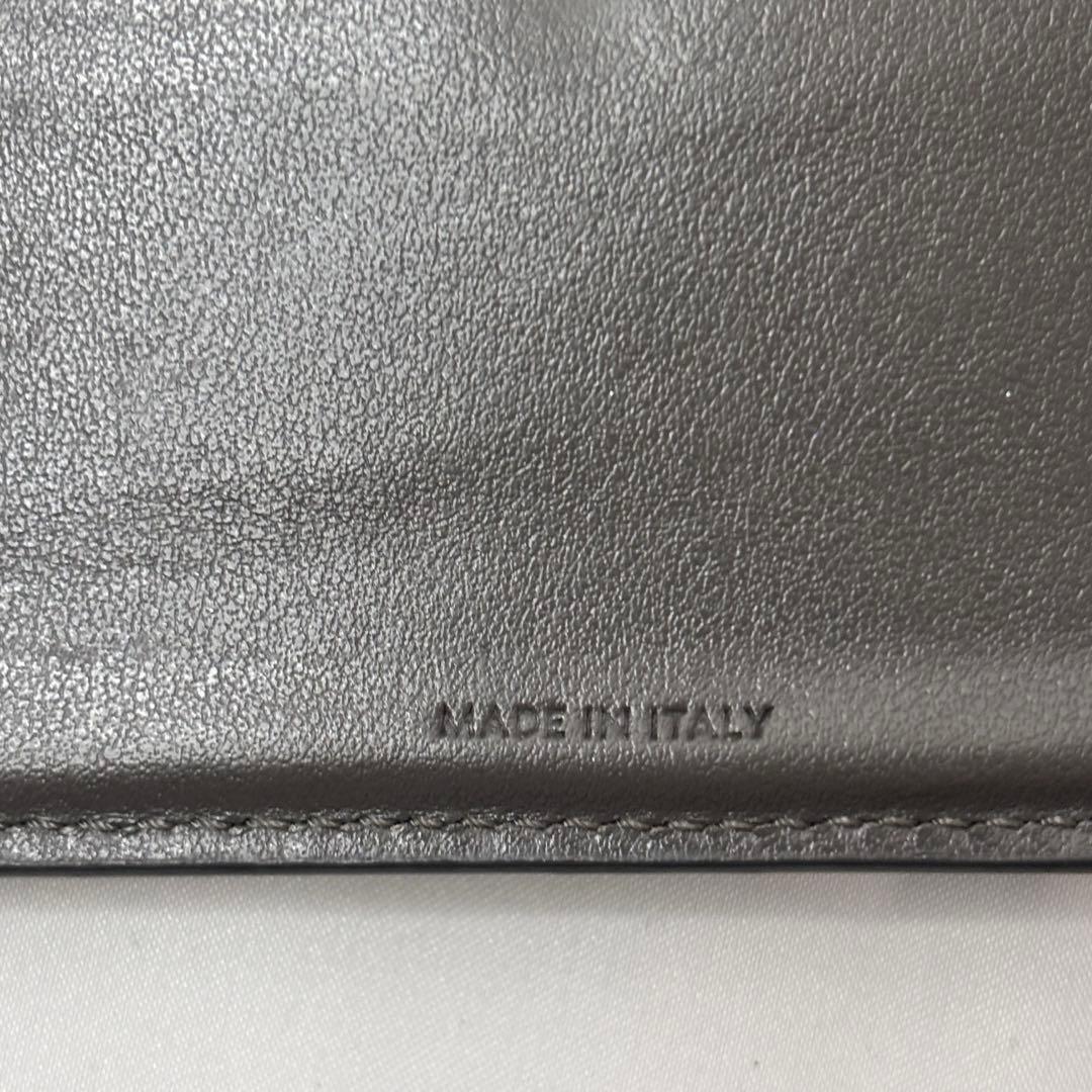 CELINE レザー 三つ折り財布 グレー