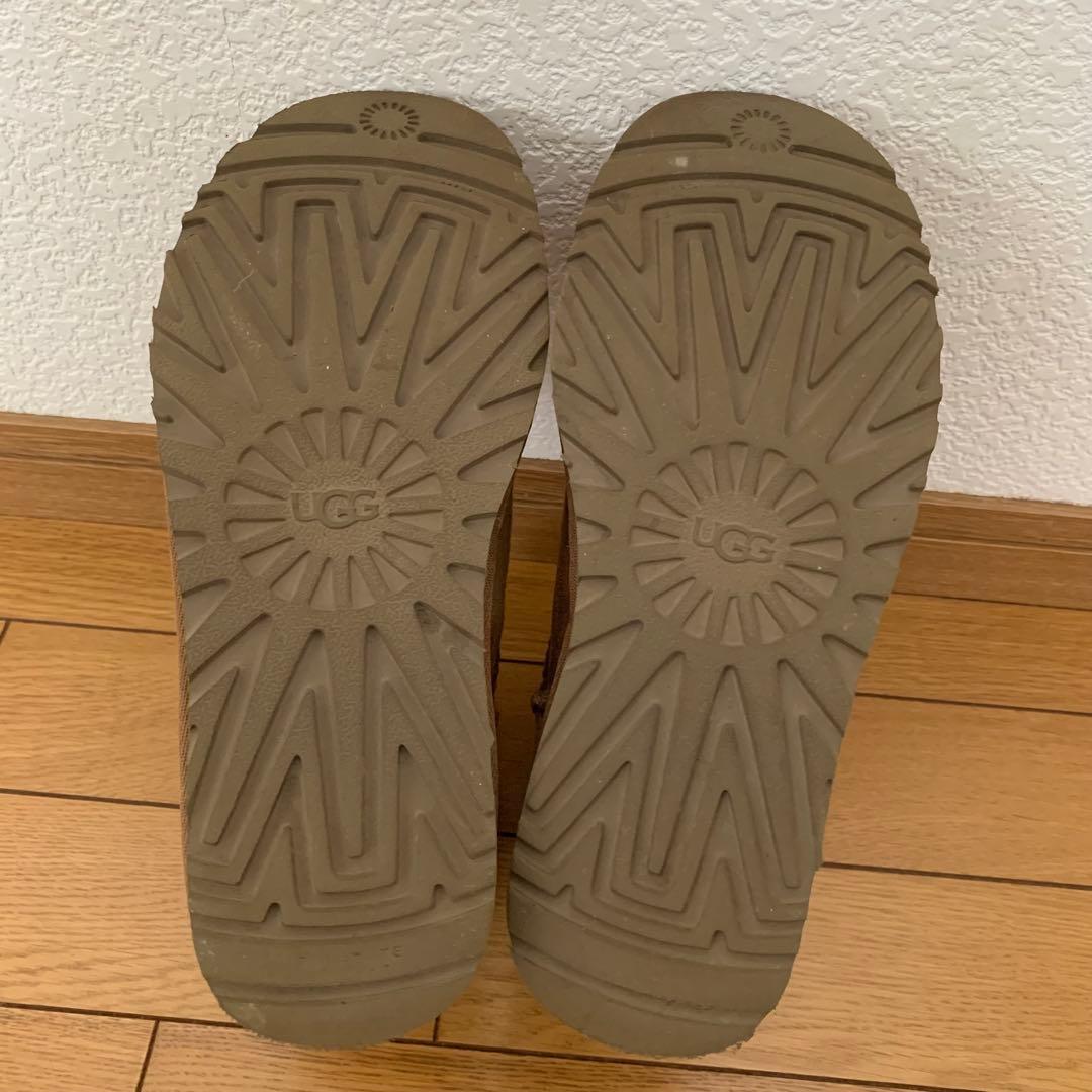【3〜4回着用】UGG クラシックミニ ムートンブーツ チェスナット 23cm