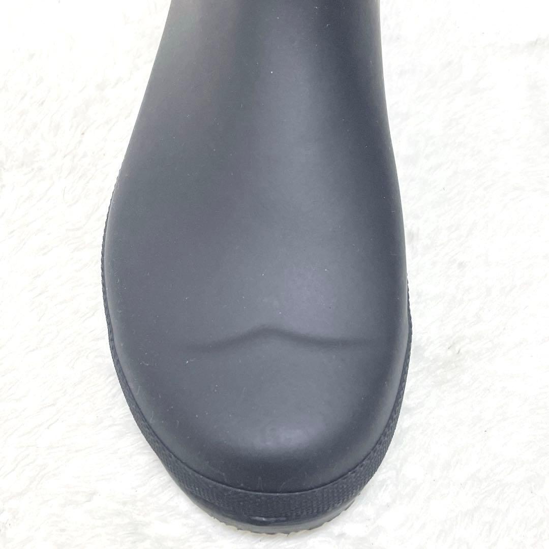 【美品】HUNTER ハンター　レインブーツ　サイドゴア　ブラック
