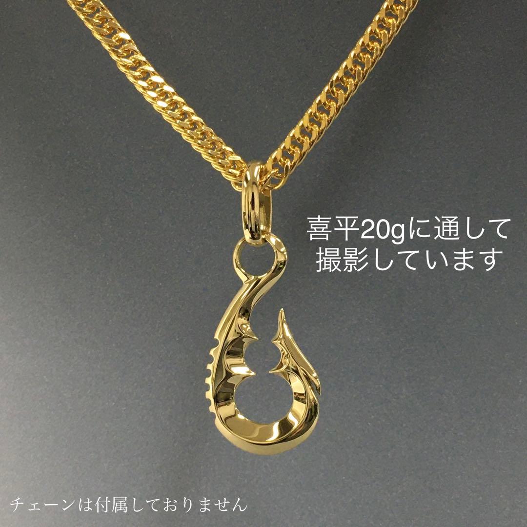 Ⓜ️ 様の専用ページ　　K18フィッシュフック《中》ペンダント18金　釣り針金無垢