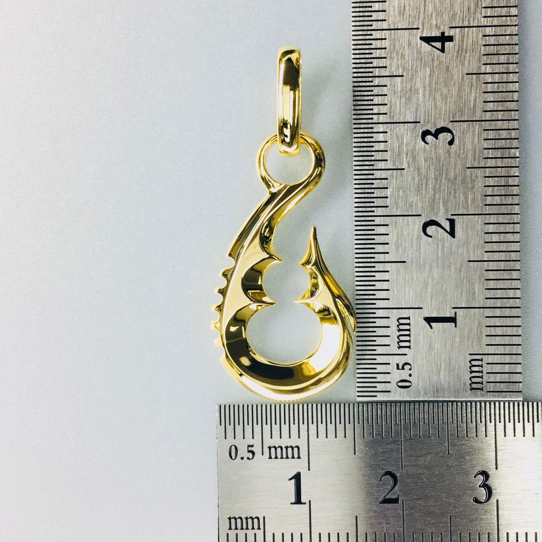 Ⓜ️ 様の専用ページ　　K18フィッシュフック《中》ペンダント18金　釣り針金無垢