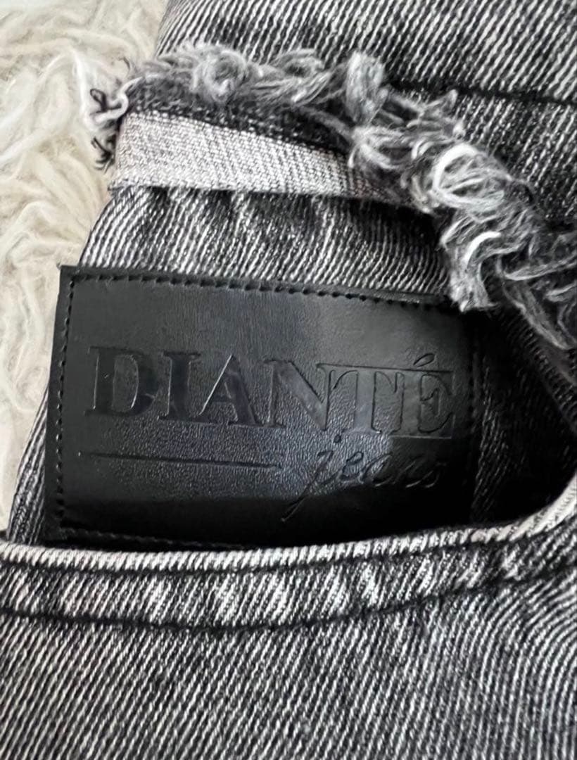 DIANTE デニムオールインワン ベアトップ ブラック