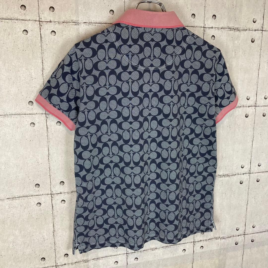 【定番人気モデル】COACH コーチ 総柄ポロシャツ シグネチャーピケC3668