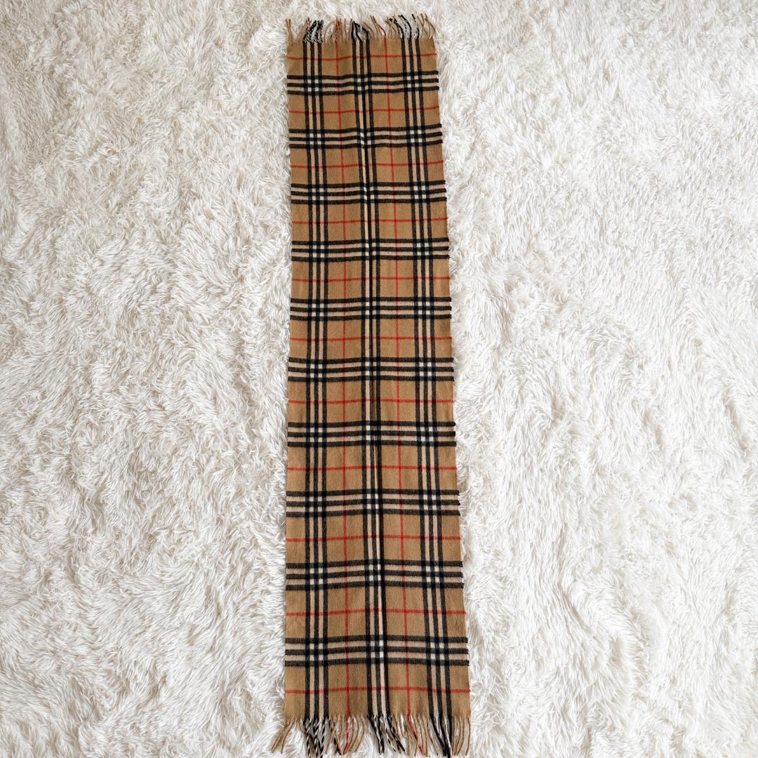 バーバリー マフラー ピュアカシミア ノバチェック BURBERRY