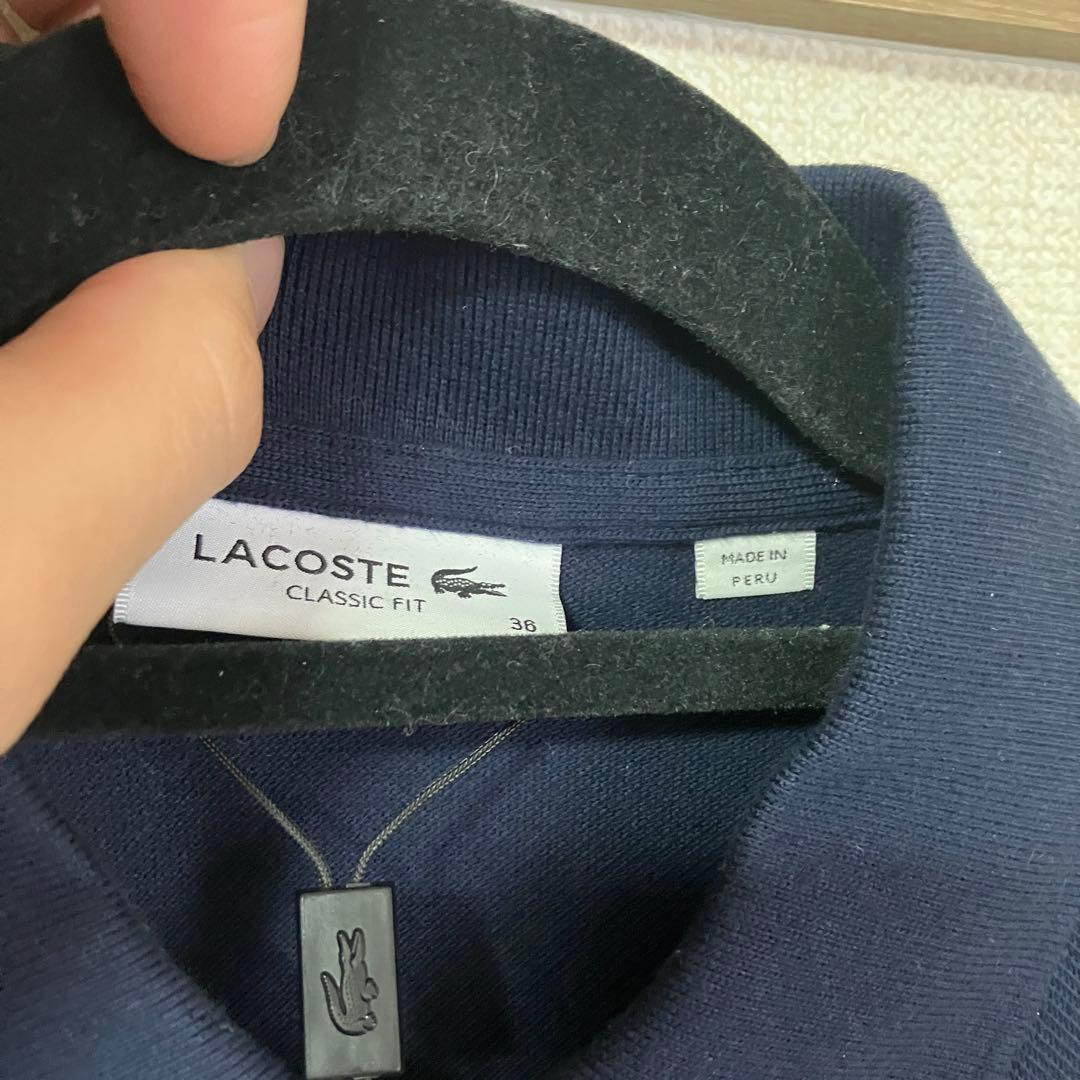 LACOSTE ネイビーブルー ポロシャツ S ラコステ