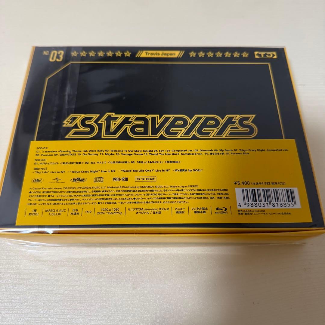 TravisJapan 's travelersFC盤 Blu-ray 未開封