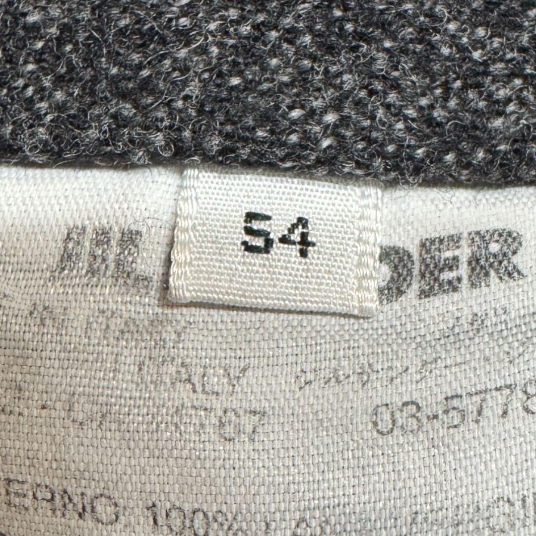 JIL SANDER ジルサンダー ウールテーパードパンツ 54(XL)グレー