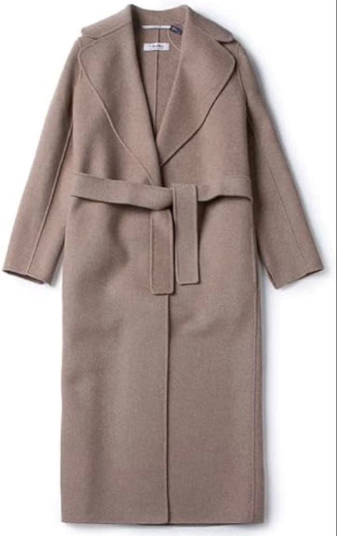 【最高級】S MAX MARA マックスマーラ ウール ベルト リバー コート