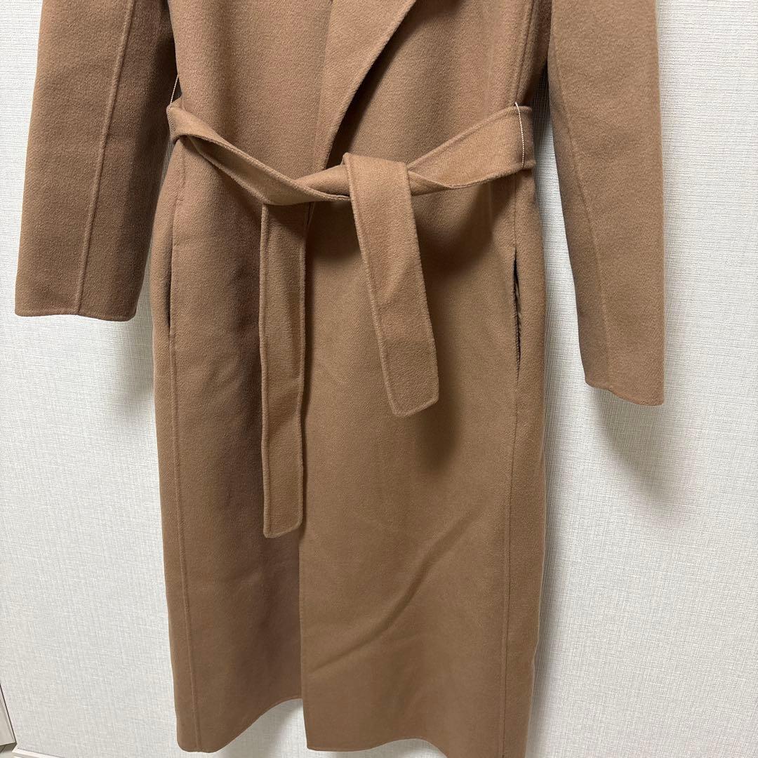 【最高級】S MAX MARA マックスマーラ ウール ベルト リバー コート